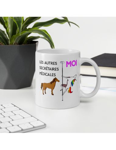 Tasse Mug Meilleure Secr Taire M Dicale Licorne Id E Cadeau Humour