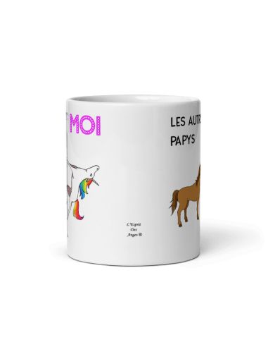 Tasse Mug Cadeau Papy Les autres Papys Licorne Idée Originale