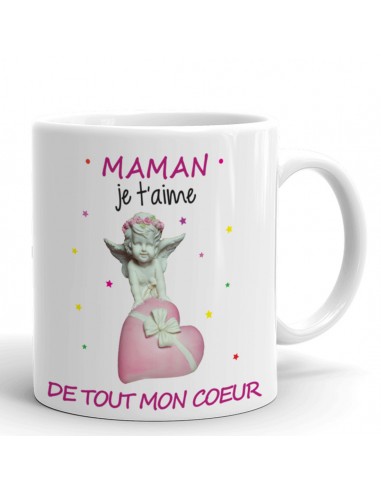 Tasse Mug Maman Je T Aime De Tout Mon Cœur La Meilleure Des Mamans Personnalise The