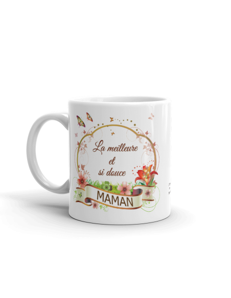 Tasse Mug Maman Meilleure Et Si Douce Idée Cadeau Original Anniversaire Fête De Mères Noël L 