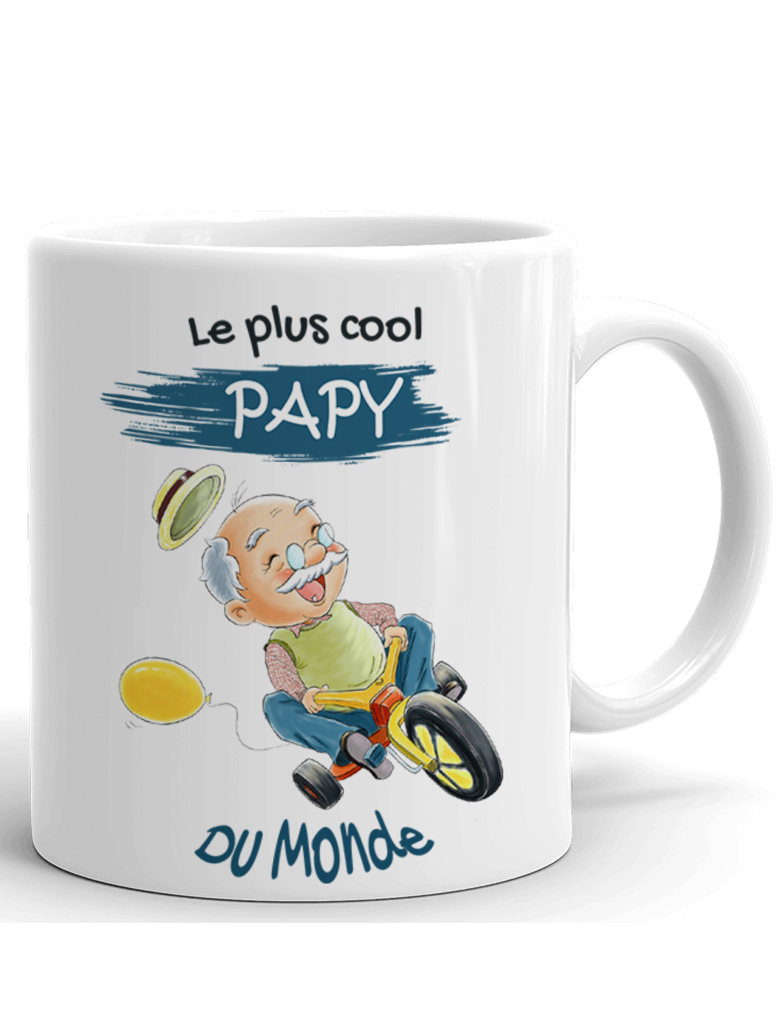 Mug Mon papy prend de la valeur - Cadeau Grand-père