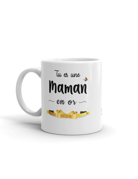 Tasse-Mug Cadeau Maman -Tu es une Maman en Or- Idée Cadeau Maman Original  Anniversaire Fête de Mères Noël L'Esprit des Anges
