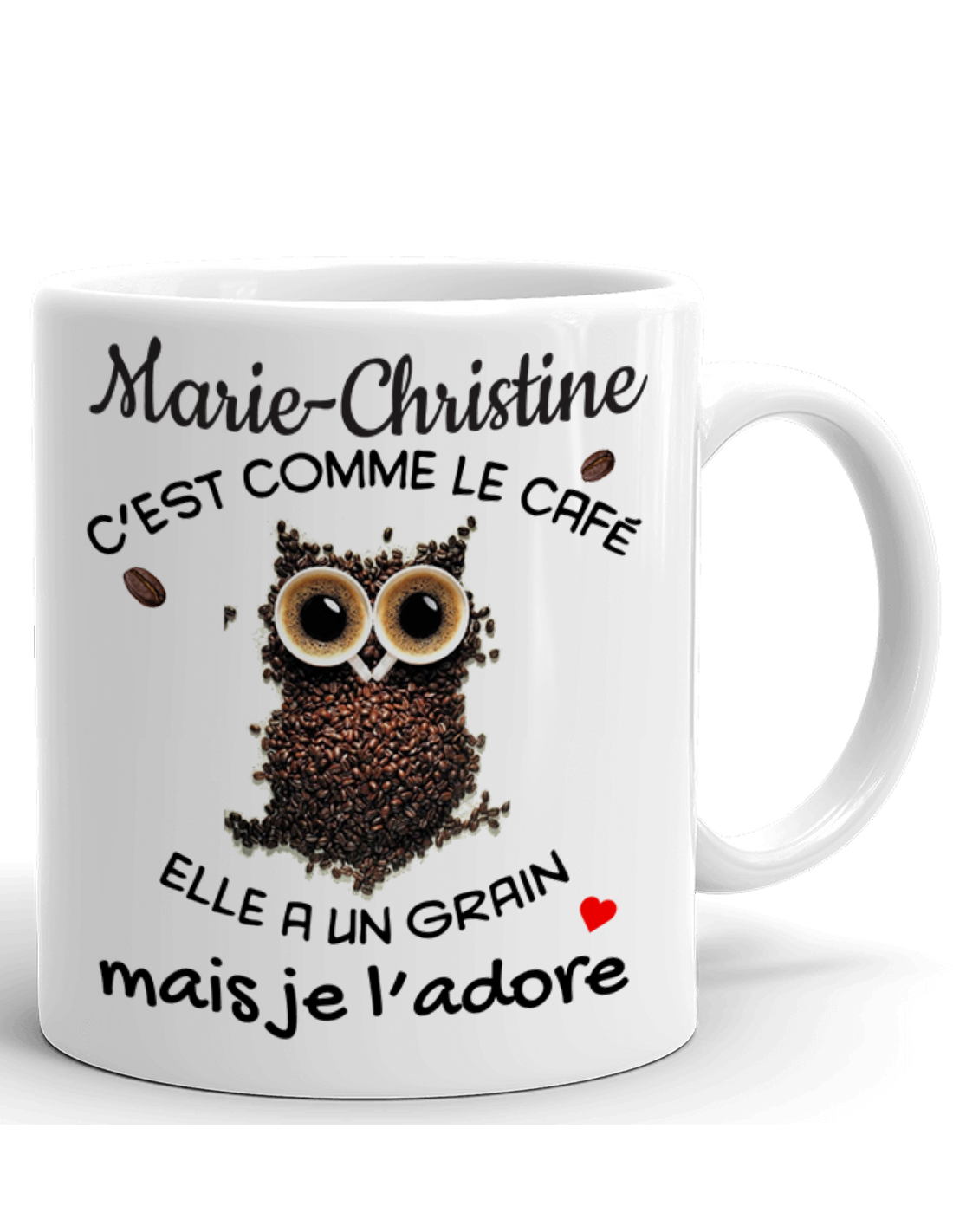 Tasse Mug Cadeau Personnalisable Prenom Amie Anniversaire C Est Comme Le Cafe Je L Adore Humour Rigolo Amusant