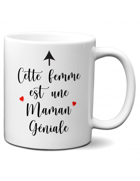 Tasse Mug Maman Cette Femme Est Une Maman Géniale Idée Cadeau Maman Original Anniversaire 