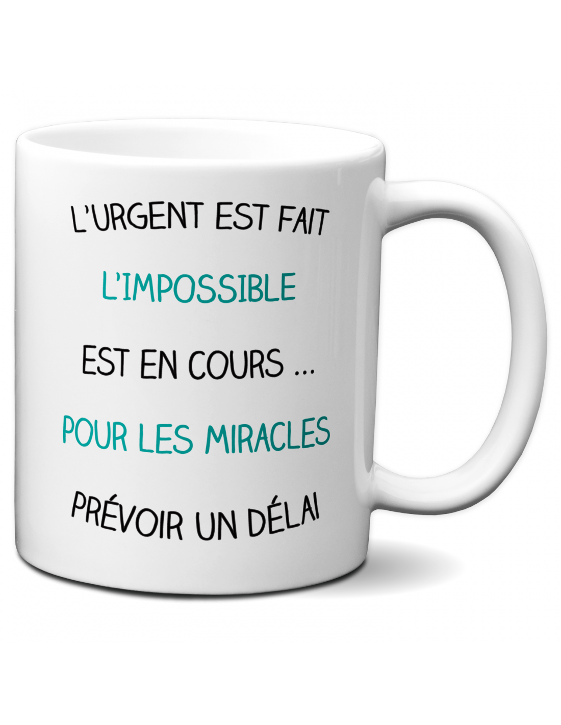 Tasse-Mug Collègue - Pour les Miracles- Idée Cadeau Entreprise Travail  Nouveau Job