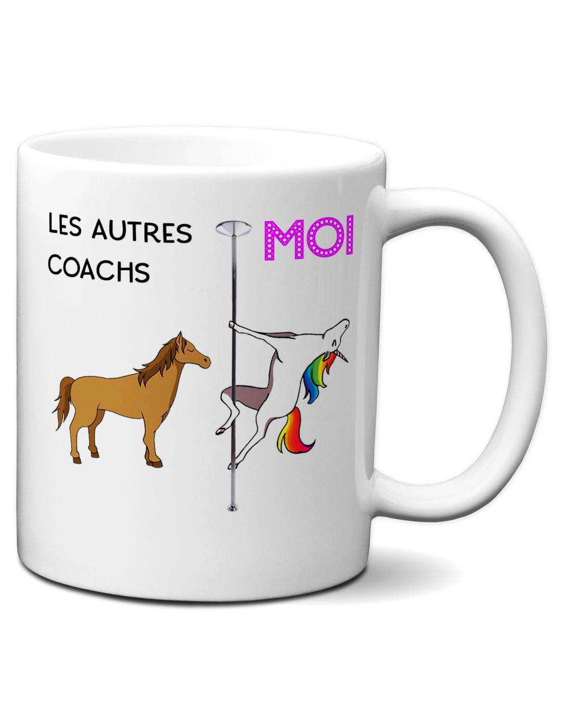 Tasse-Mug Meilleur Coach Licorne - Idée Cadeau Humour Original Anniversaire
