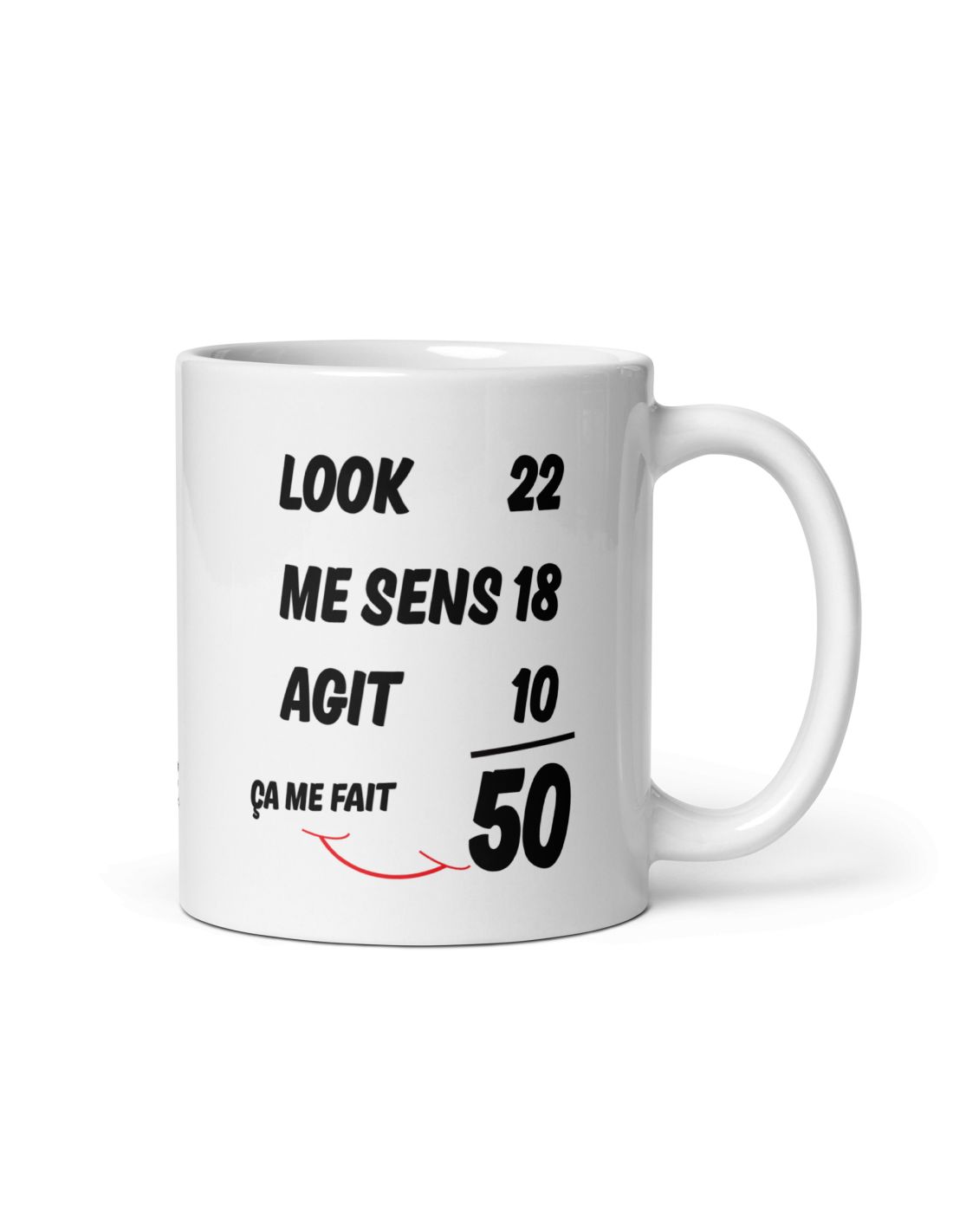 Mug 50 ans - Idée cadeau anniversaire homme ou femme - Tasse original  humour rig