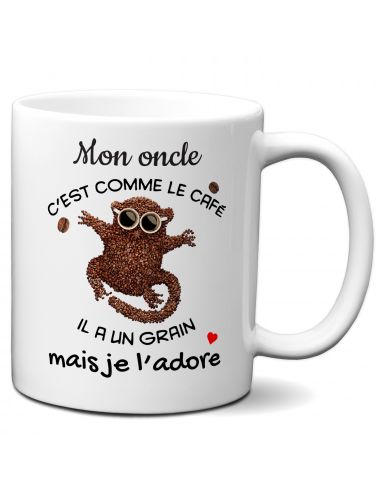 Tasse Mug Cadeau Tonton - Mon Oncle c'est comme le café - Idée Original Tonton Anniversaire