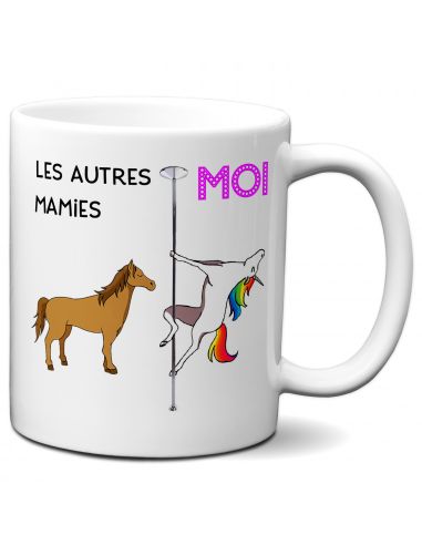 Tasse-Mug Mamie-Les autres Mamies Licorne- Idée Cadeau Mamie Original Anniversaire Fête des Grands Mères Noël 