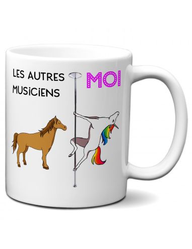 Tasse Mug Cadeau Musicien-Meilleur Musicien Licorne- Original Personnalisé Genial Anniversaire Fête Noël