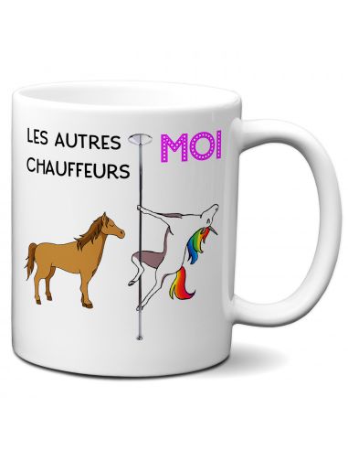 Tasse Mug Cadeau Chauffeur - Meilleur Chauffeur Licorne - Idée Cadeau Collègue de Travail 