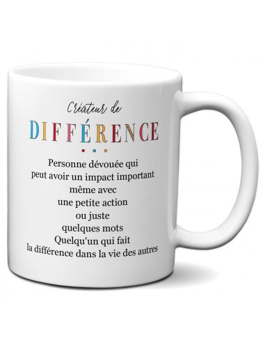 Tasse-Mug Cadeau Collègue - Créateur de Différence -Femme Homme Ami Travail Nouveau Job